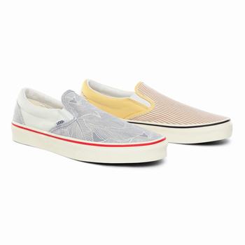 Damske Slip On Tenisky Vans Mismatch Classic Pruhované VA91GPBEX